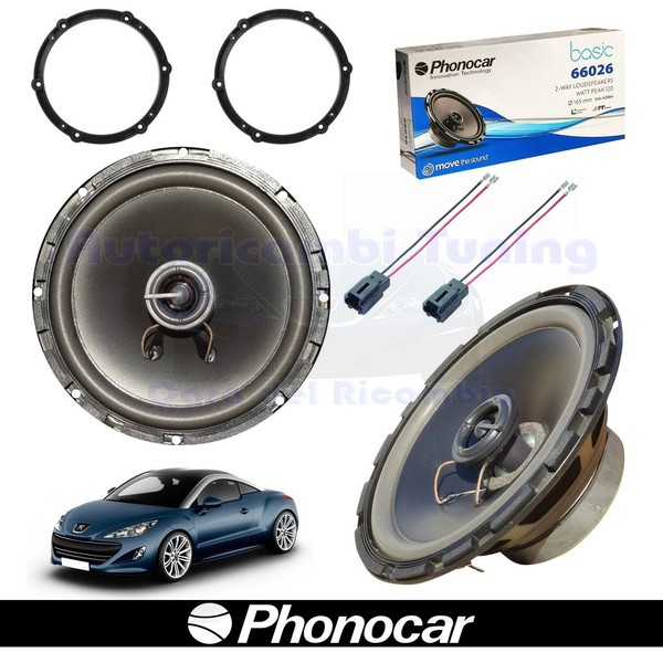 Phonocar 66026 Koaxial Lautsprecher 16,5 Cm 60W FüR Citroen Rcz 2-Wege-image