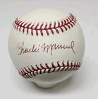 Charlie Manuel Signed Auto Rawlings Official Major League Baseball PHILLIES C4