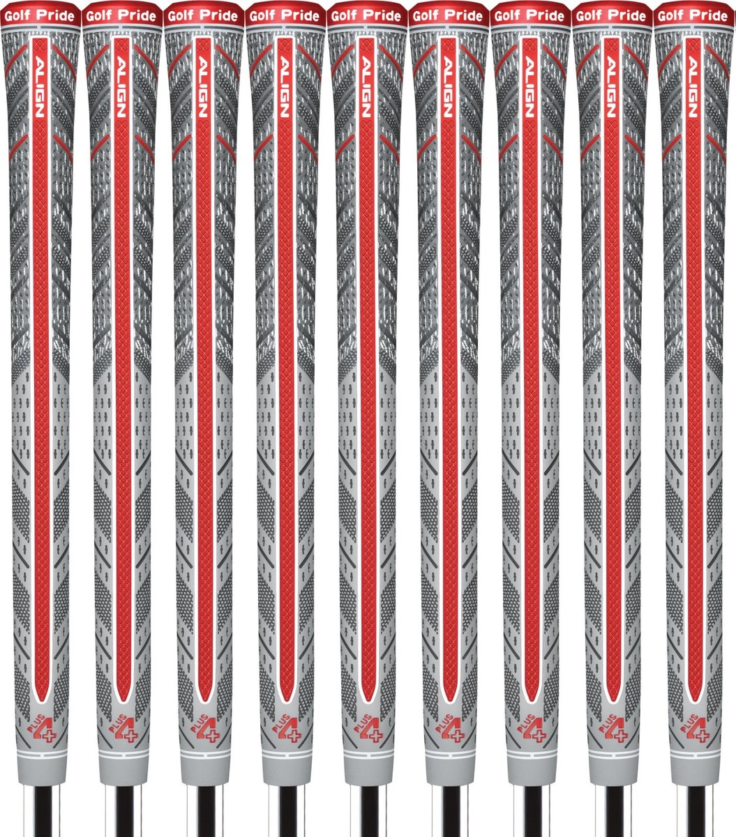 Golf Pride MCC Plus4 Align Standard Grips - Set of 9 - Raised