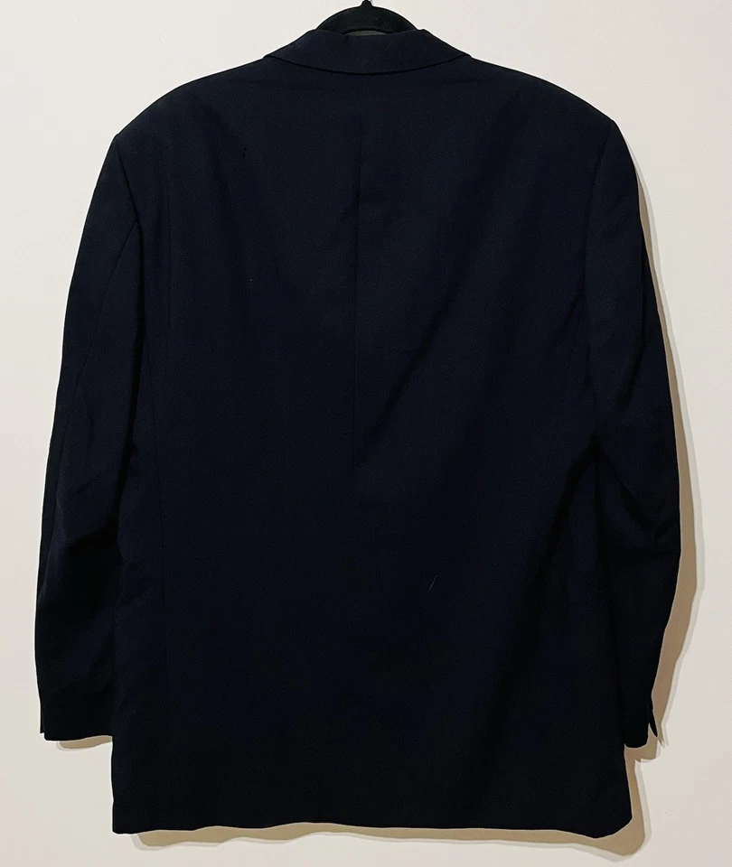 Hugo Boss Mens Suit Blazer Jacket Black Pure Wool No Size Tag Please Read Desc - image 2 of 4
