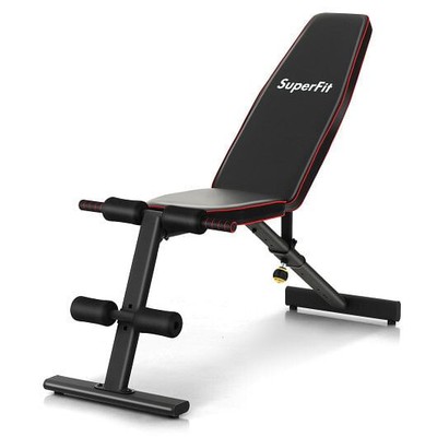 Adjustable Weight Bench Strength Training Bench for Full Body Workout - Color: B