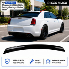 For Chrysler 300 300c 300s 2011-2023 Rear Window Roof Spoiler Wing Gloss Black For Chrysler 300 300c 300s 2011-2023 Rear Window Roof Spoiler Wing Gloss Black