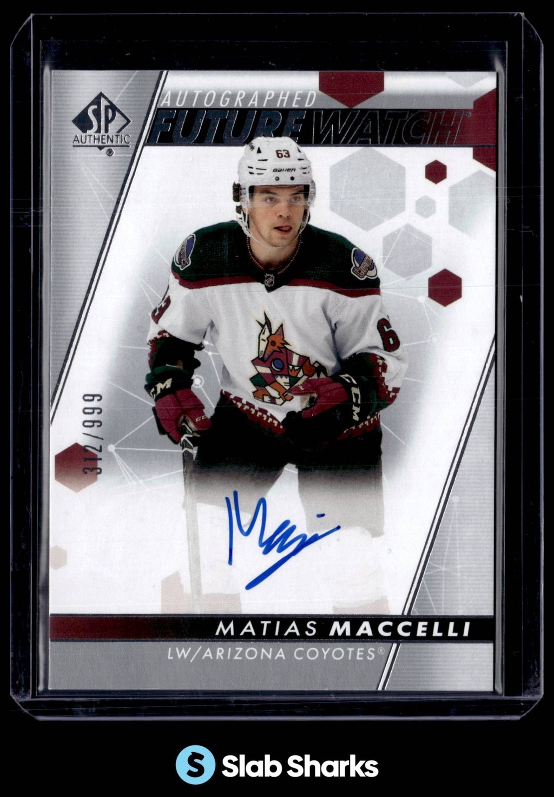2022 SP AUTHENTIC #115 MATIAS MACCELLI AUTO RC FUTURE WATCH ROOKIE /999