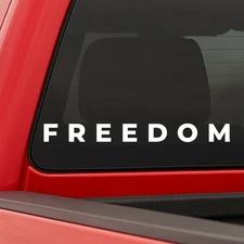 Freedom Charlie Kirk Vinyl Decal - True American Hero - In Memory Of - Patriotic