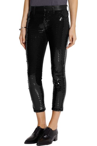 Pantaloni NUOVI JUNYA WATANABE Comme Des Garçons neri medi paillettes RARI - Foto 4 di 12