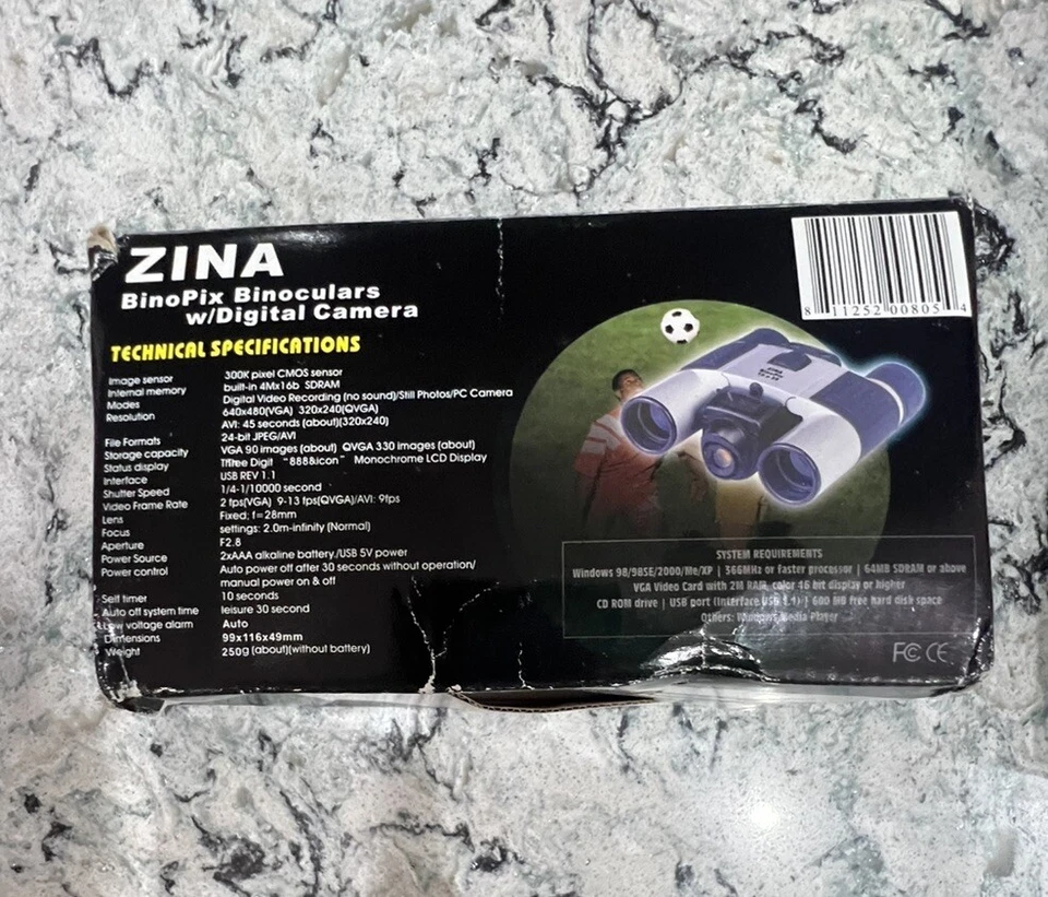 Zina Binoculars Digital Camera Digitial Video Y2K PC Cam Camera BinoPix - Image 4 of 4