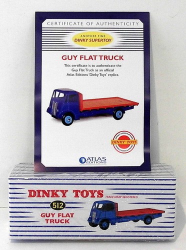 A Dinky Supertoys No. 512 Guy flat truck, first type, finished in blue