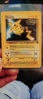 Pikachu Promo Stamped Gold Foil - WB Presents Pokemon The First