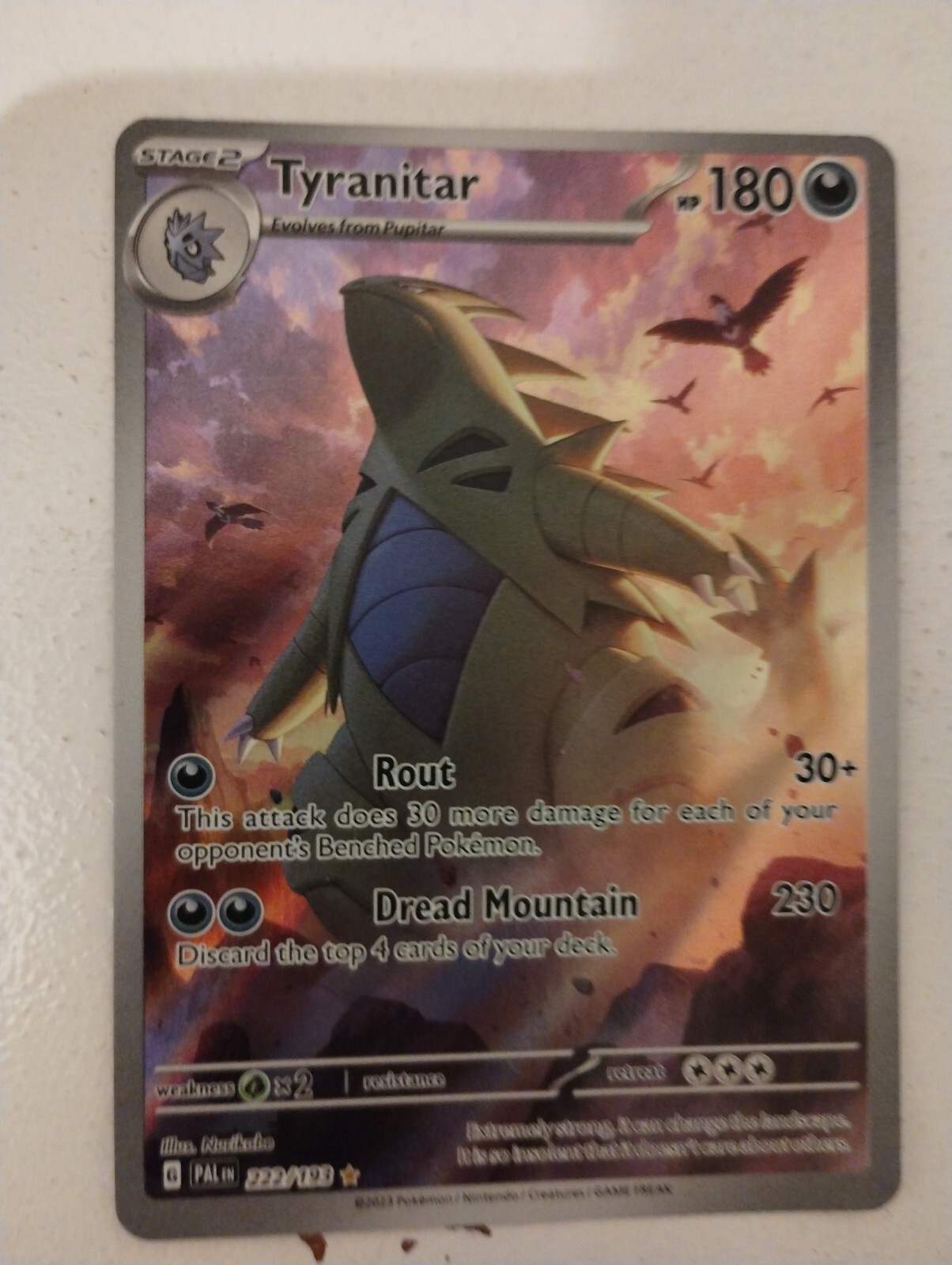 Tyranitar 222/193 Sv02: Paldea Evolved Holo
