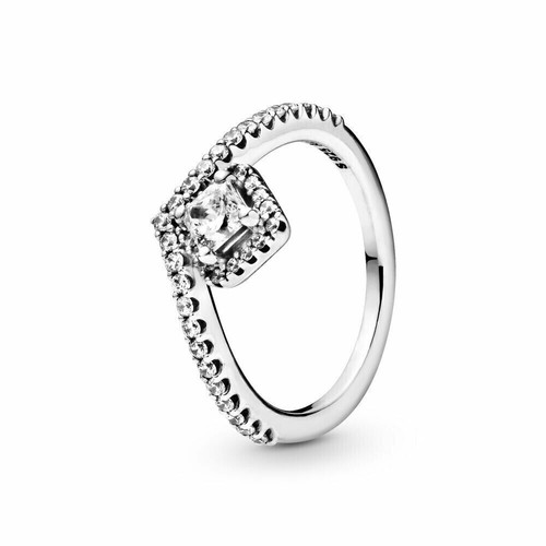 Rings 925 Sterling Silver Genuine Infinite Flower Sparkling Princess Heart Women - Picture 13 of 27