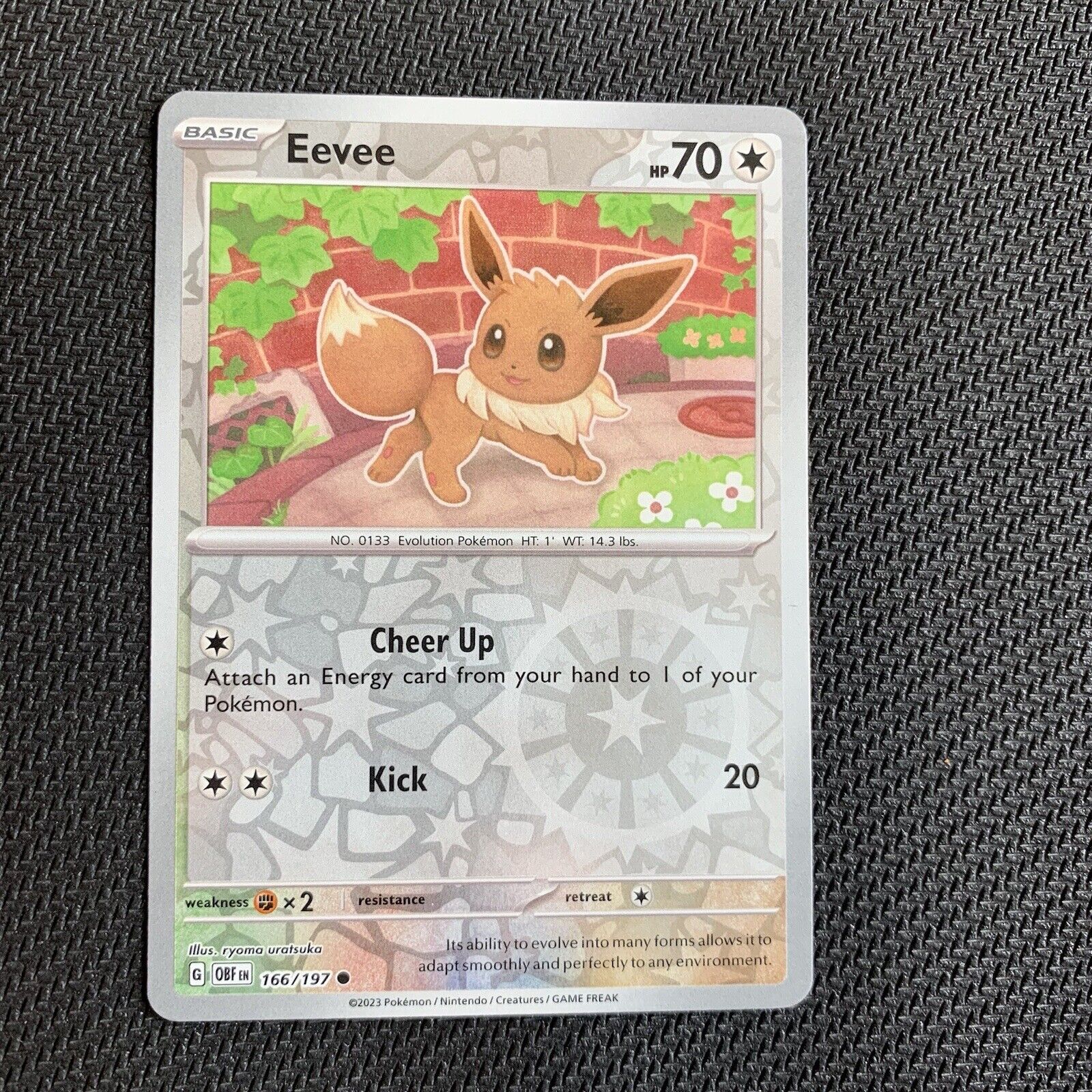 Pokemon Obsidian Flames Eevee Evolution Set 086-130- 166/197- US