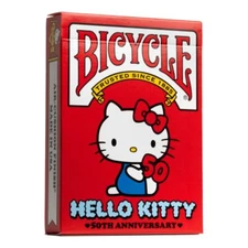 Bicycle Hello Kitty 50th Anniversary Playing Cards Cute Tabletop Game