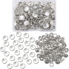 Pearl Snaps Fasteners Kit10Mm Clothes Ring for Western Shirts Clothes Prong Ring