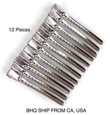 Metal Duck Bill Professional Sectioning Clips Barber Hair Cutting Clips 12 Pcs
