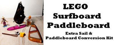 LEGO Paddleboard Paddle Vacation Extra Wind Sail Windsurf board Outdoor Sports