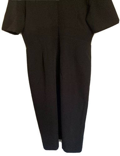 VESTIDO NEGRO LÁPIZ CREPE DE ALMACÉN NUEVO CON ETIQUETAS TALLA 12 FIESTA VESTIDO DE NOCHE BODA NUEVO - Imagen 12 de 12