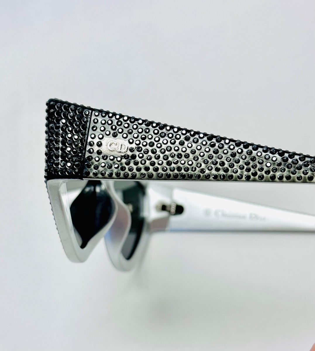CHRISTIAN DIOR CATSTYLE 1S Gray Silver Mirrored LIMITED