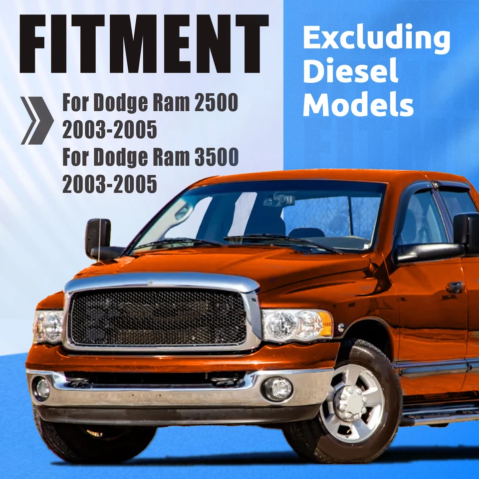 For 2003-2005 Dodge Ram 2500 Heavy Duty Front Bumper w/ Winch Plate LED Light Foto 4 de 4