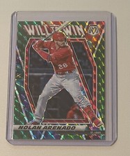Nolan Arenado 2021 Panini Mosaic Will To Win Green #WTW4 St. Louis Cardinals