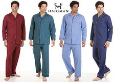MENS Woven Poly-Cotton Summer Pyjama by Haigman SIZE, M, L, XL 2XL 3XL 7490