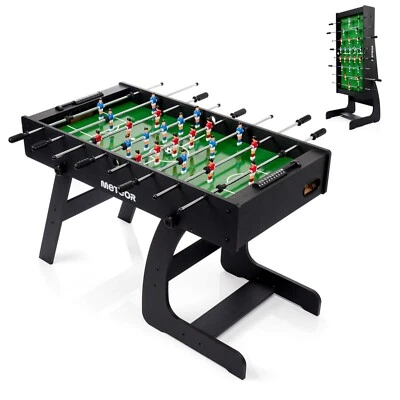 Tischkicker Kickertisch Tischfußballspiel klappbar inkl. Bälle faltbar 121x61x79 - Bild 1 von 4