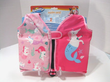 SwimWays Child Swim Vest Step 2 Ages 2-4 Pink Unicorn NWT