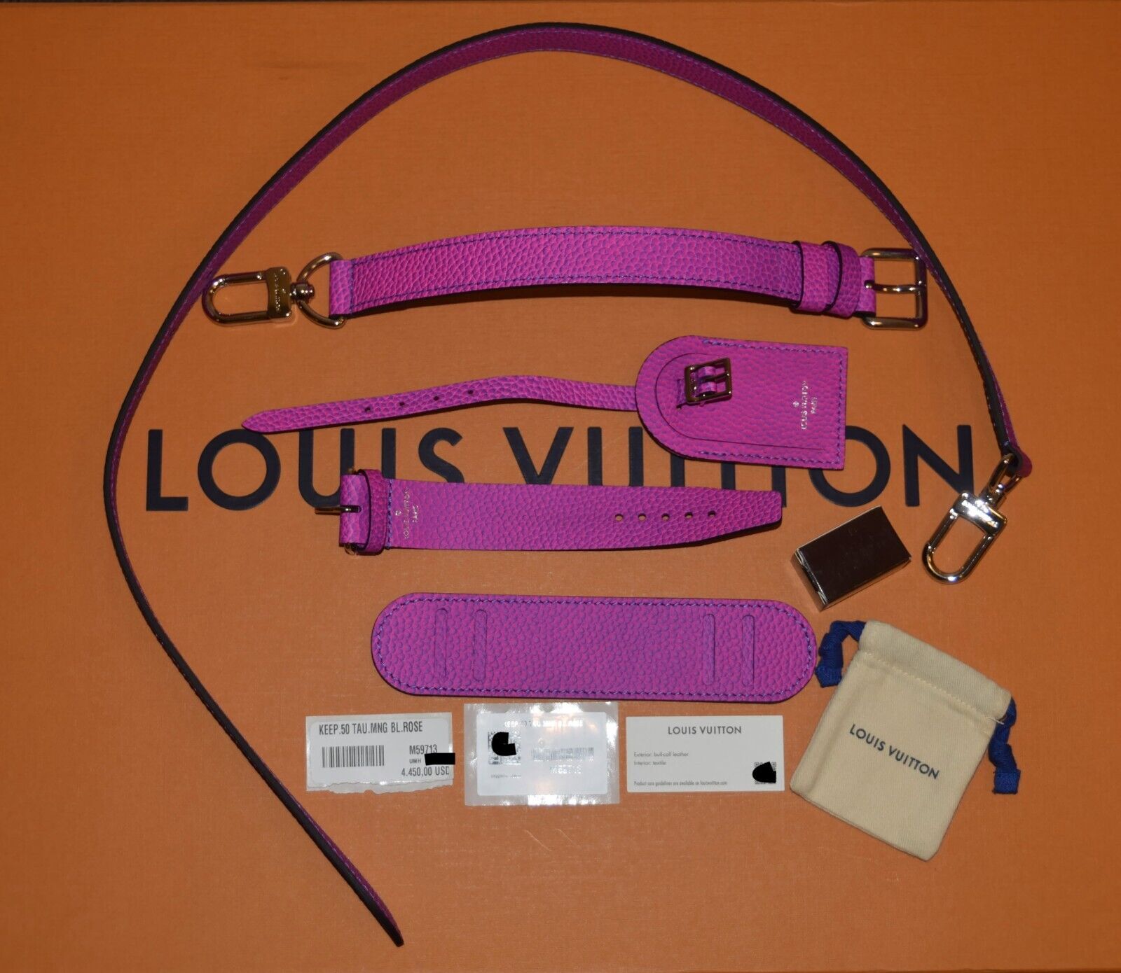 Louis Vuitton Louis Vuitton Keepall 50B Taurillon Illusion BluePink M59713