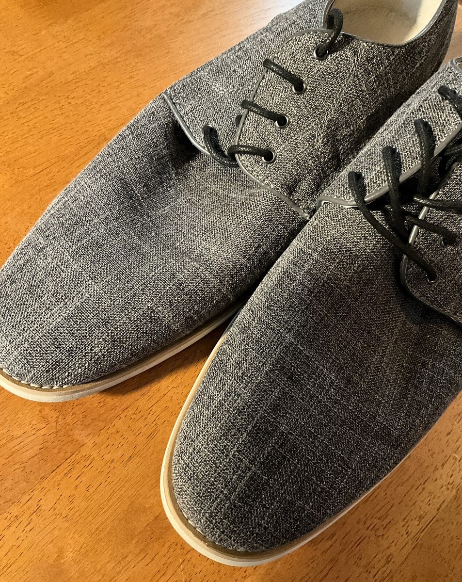 Giorgio Brunti Mens Size 13M Fabric Oxfords Dress Shoes Gray  display picture 3