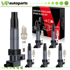6 For 2006-2011 Hyundai Azera 3.8L V6 Ignition Coil & Spark Plug