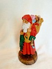 Santa with Bag of Toys Figurine, Nicely detailed, wood carve look — photo 2