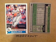 Jose Fernandez #161 Marlins Star MVP 2016 Topps Archive 1979 5x7 # Ed / 49 Made