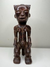 Fang Reliquary Figure Gabon 11 X 2.5x2 African Art Deco