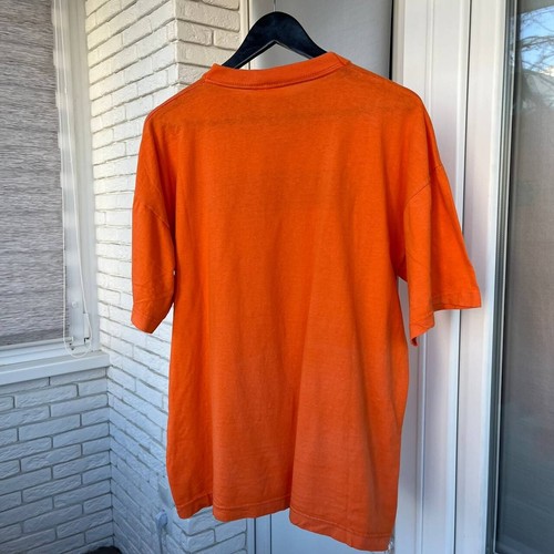 Vintage 90s Jom Spencer Blues Explosion Tour Orange T-Shirt Size XL Garage Punk - Picture 7 of 10