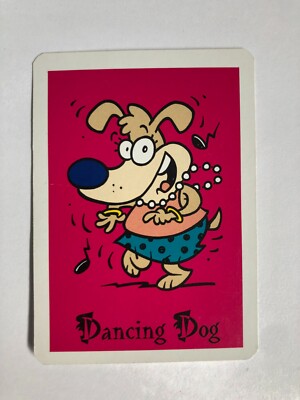 Dog Dancer Dance Vintage Rare Retro Bicycle Kids Snap Game Children SWAP CARD x1