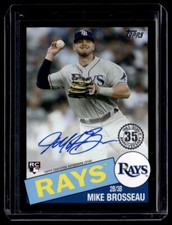 2020 Topps Update 1985 Baseball Autographs Black Mike Brosseau RC Auto 058/199