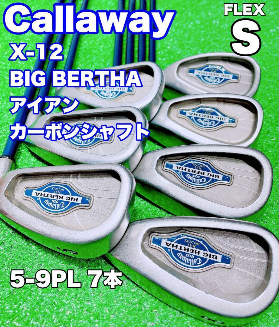 Set of 7 x Callaway Big Bertha X-12 Pro Series Irons 4-PW Regular Steel Shafts Set of 7 x Callaway Big Bertha X-12 Pro Series Irons 4-PW Regular Steel Shafts