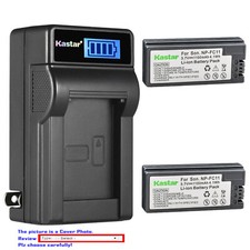 Kastar Battery LCD Wall Charger for Sony Original NP-FC11 Battery OEM BC-VC10