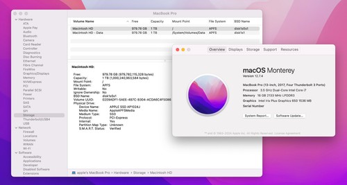 Apple MacBook Pro 13" Logic Board A1706 2017 3.5GHz i7 16GB RAM 1TB SSD + TOUCH! - Afbeelding 3 van 3