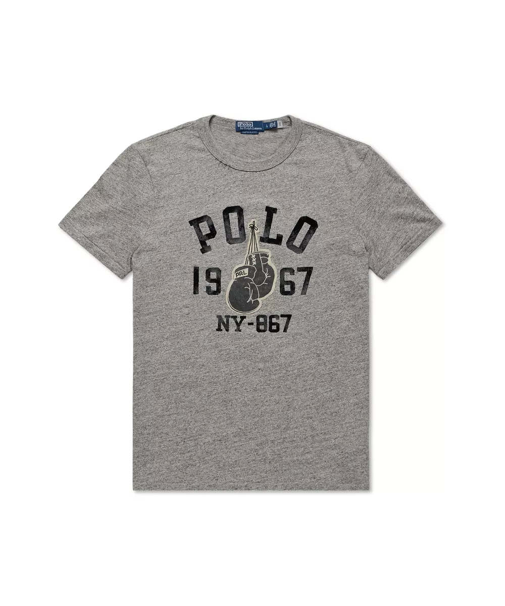Genuine Polo Ralph Lauren New York Boxing Club Vintage Jersey Shirt -Gray