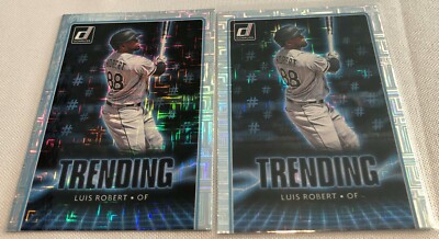 2021 Donruss Baseball Luis Robert Chicago White Sox Trending Vector Lot (2) #TR9