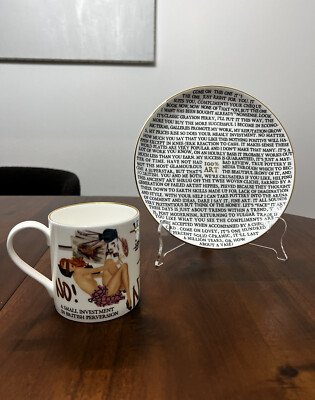 Grayson Perry 100% Art Plate & Mug Brand New - The Holburne Museum