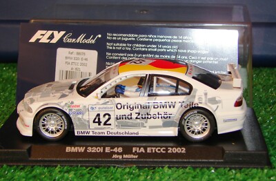 FLY Car Model   88076 A-621  BMW 320i E-46  Jorg Mueller  FIA ETCC 2002   NIB