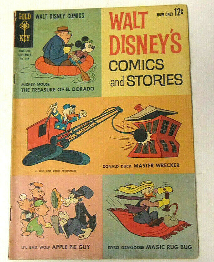 Walt Disney's Comics and Stories #264 VG 1962 Gold Key Comics Carl Barks