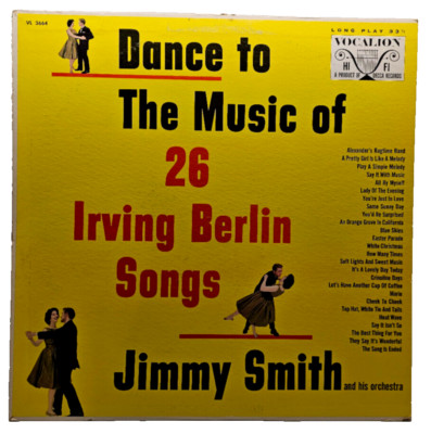Jimmy Smith Dance To The Music Of 26 Irving Berlin Songs Vinyl Record VL 3664