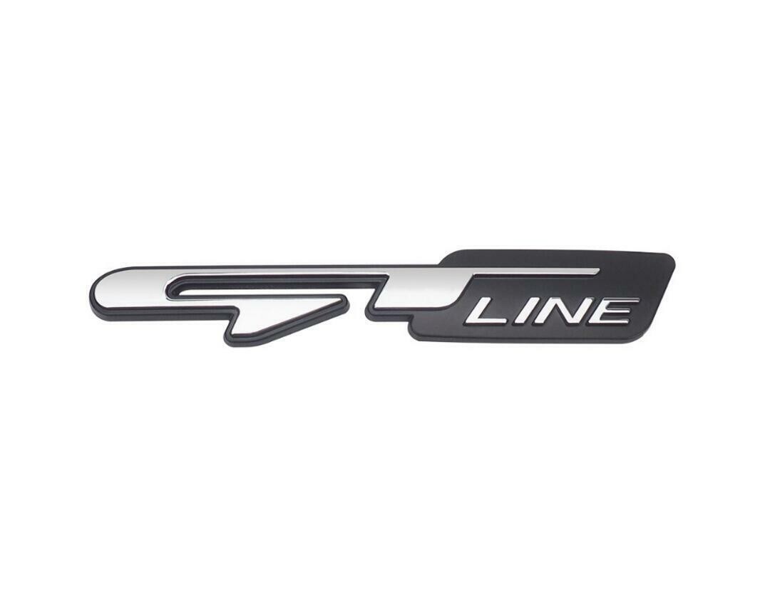 3D GT Line Auto Aufkleber Universal Emblem Blackline GTline KFZ