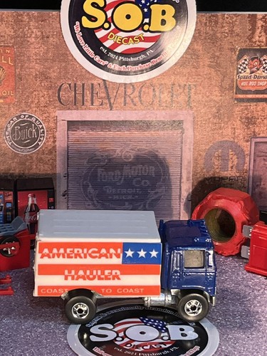 Hot Wheels Blackwalls 1973 Peterbilt American Hauler Blue Diecast NM Condition - Picture 5 of 9
