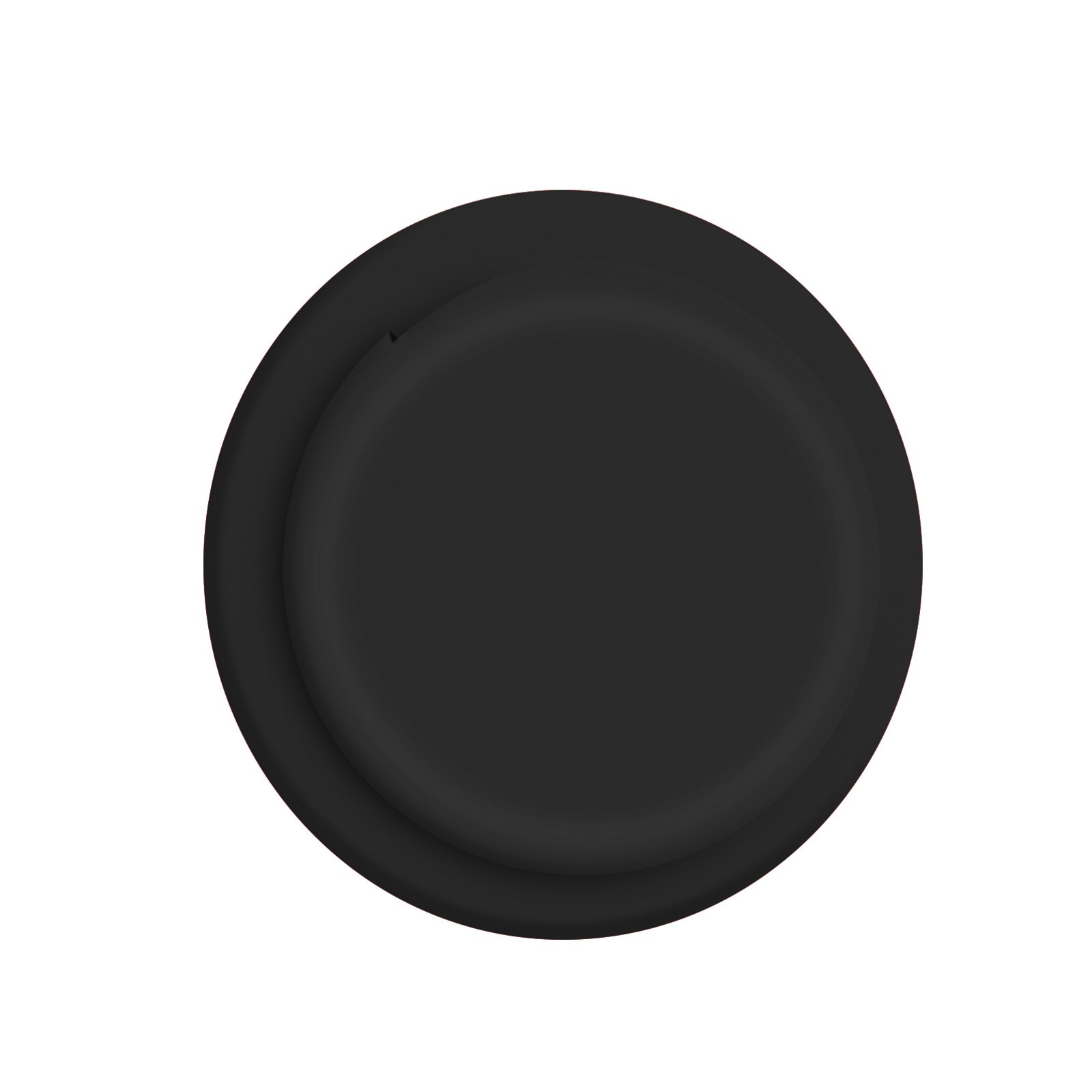Coque AirTag adhésive en silicone souple noir pour coller sur vélo et bagages