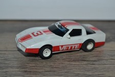 VINTAGE TYCO WHITE CORVETTE SLOT CAR TESTED