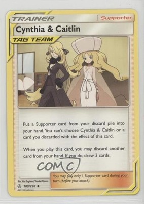 Cynthia & Caitlin Pokémon Sun & Moon Cosmic Eclipse #189
