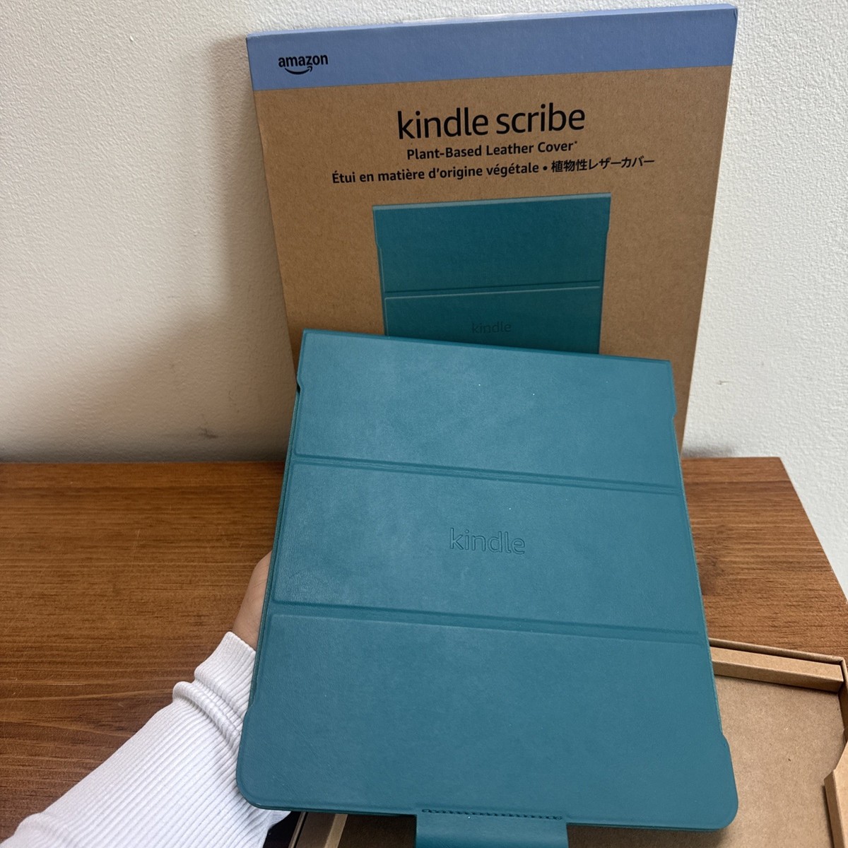 Kindle Scribe Plant-Based Leather Folio Cover with Magnetic Attach